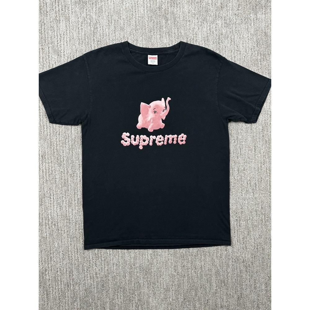 Size Medium M Supreme Elephant Tee T-shirt Black SS17 Limited Rare Streetwear